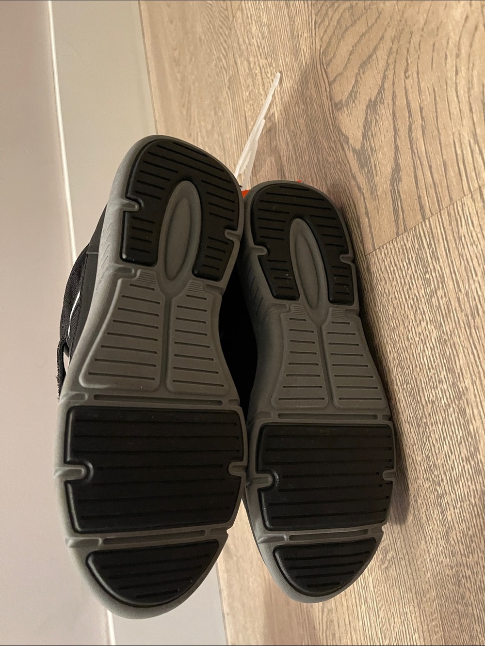 Joe Fresh Black and Gray Kids Sneakers with Hook-and-Loop Strap - Picture 8 of 10